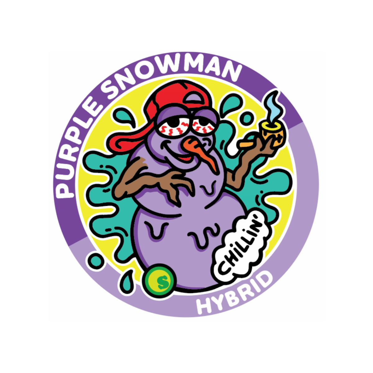 Purple Snowman